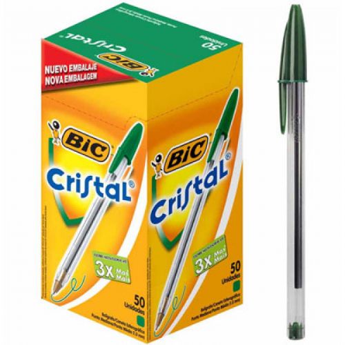 PENNE SF BIC CRISTAL VERDE 50PZ